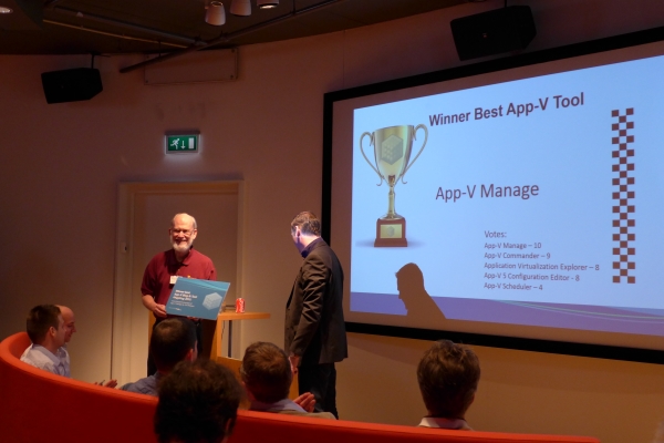 Best Tool Award for 2015, App-V User Group