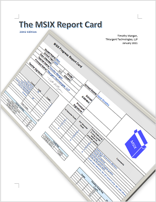 Cover image of the 20H2 MSIX Report Card Paper