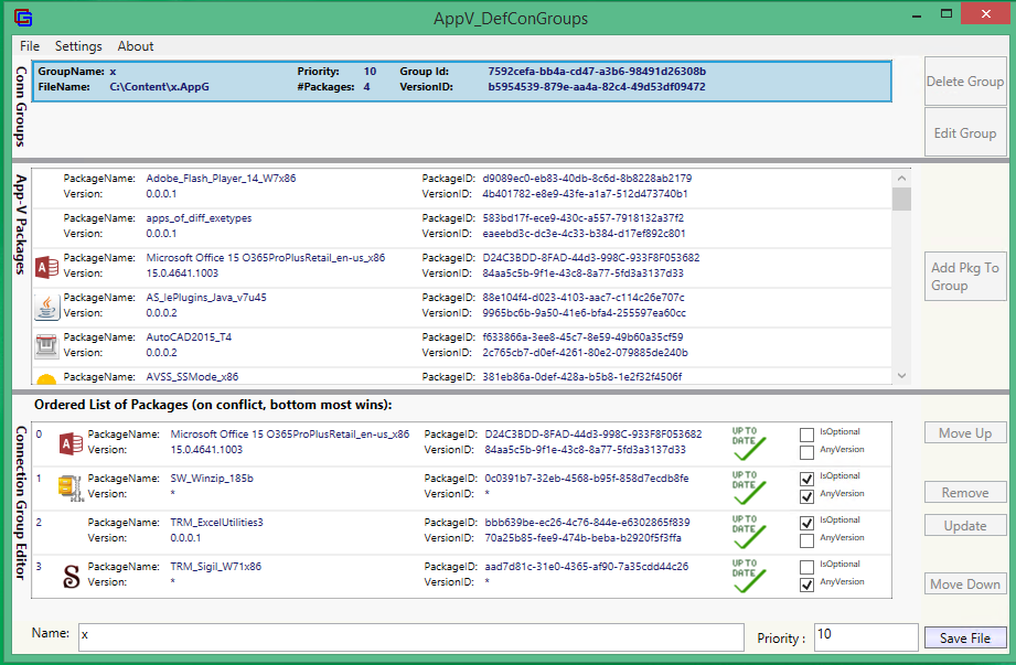 screen shot of AvDCG Tool