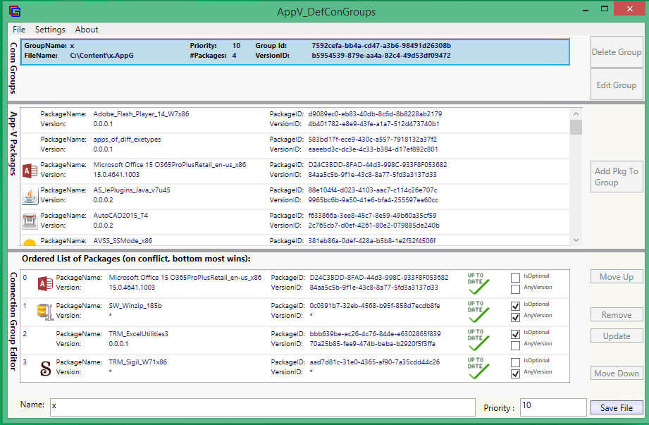 AvDCG screenshot