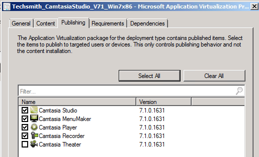 SCCM 2012 Beta 2:  App-V Shortcut Selection