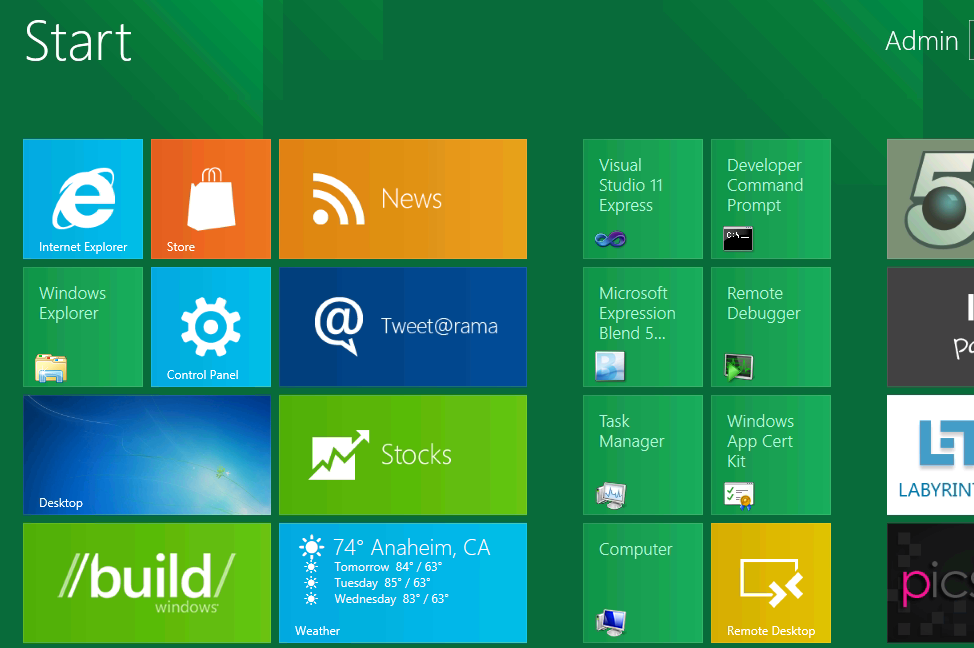 Windows 8 Start Application