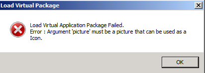 Load Virtual Package Failed.