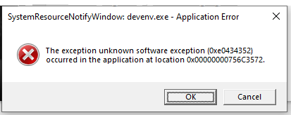 Chrome Error Dialog