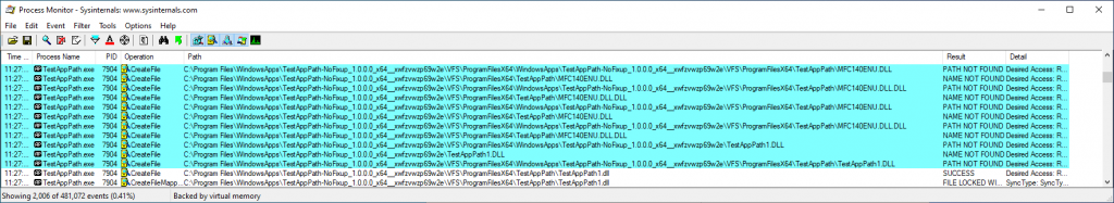 Finding first dll