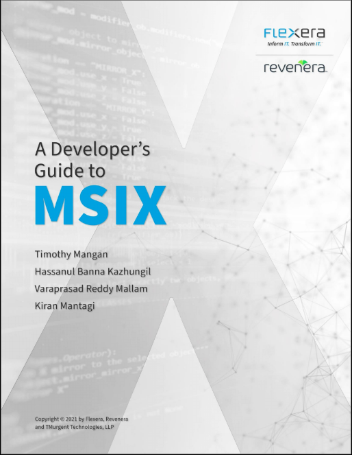 A Developer's Guide to MSIX book cover.