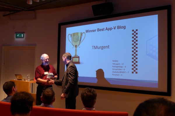 Best App-V Blog 2015 winner TMurgent